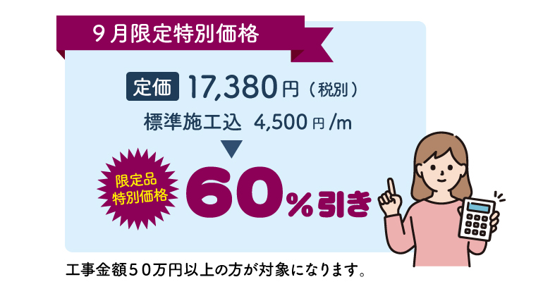 特別価格60%引き